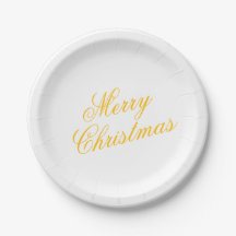 Kerstpapieren bord – Feestelijke vakantietafelserv