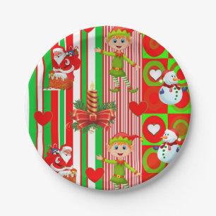 Kerstpapieren borden, Sinterklaas Papieren Bordje