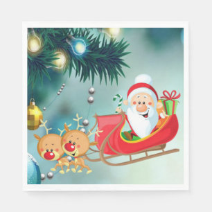 Kerstpapieren servetten, Sinterklaas Servet