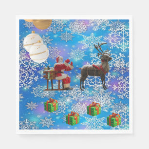 Kerstpapieren servetten, Sinterklaas Servet