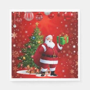 Kerstpapieren servetten, Sinterklaas Servet