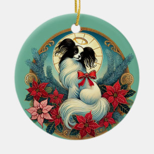 Kerstpapillon Keramisch Ornament