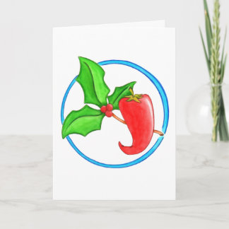 kerstpaprika feestdagen kaart