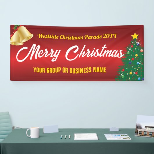 Kerstparade of -display spandoek (Beurs)