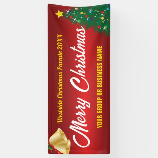 Kerstparade of -display spandoek (Verticaal)