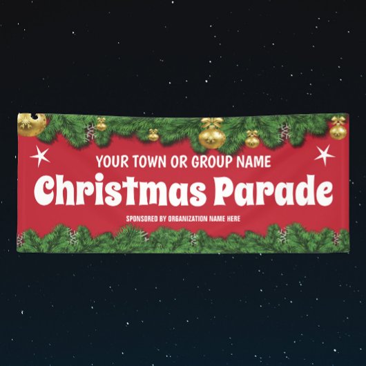 kerstparade spandoek