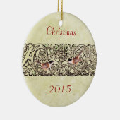  kerstparen Foto Ornament (Rechts)