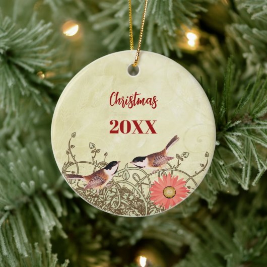  kerstparen Foto Ornament (Boom)