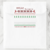 Kerstpartij Ugly Sweater Name Tag (Tas)