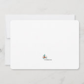 kerstpasgeboren foto geboorteaankondiging aankondiging (Achterkant)