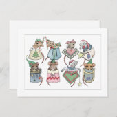 kerstpasta briefkaart (Voorkant / Achterkant)