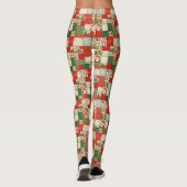 kerstpatchwork leggings (Achterkant)