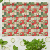kerstpatchwork theedoek (Gevouwen)
