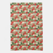 kerstpatchwork theedoek (Verticaal)