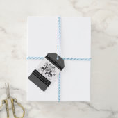 kerstpatronen cadeaulabel (Met Touw)