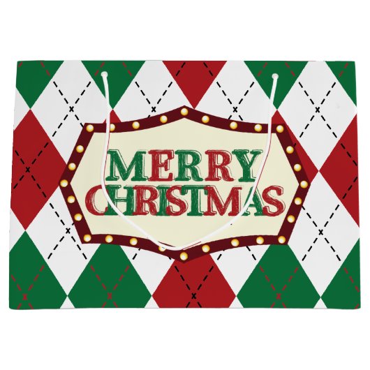 kerstpatronen groot cadeauzakje (Voorkant)