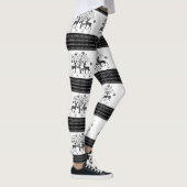kerstpatronen leggings (Rechts)