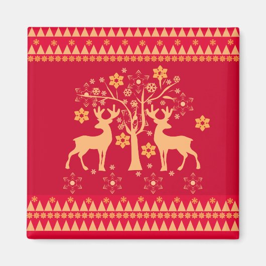 kerstpatronen magneet (Voorkant)