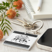 kerstpatronen sleutelhanger (Voorkant Rechts)