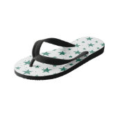 Kerstpatroon 123 kinder teenslippers (Schuin)