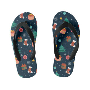 Kerstpatroon 96 kinder teenslippers