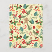 kerstpatroon briefkaart (Voorkant)