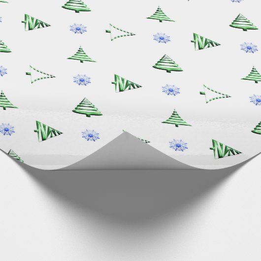 kerstpatroon. cadeaupapier (Hoek)