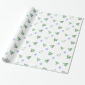 kerstpatroon. cadeaupapier (Uitgerold)