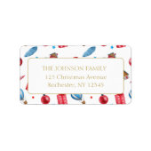 kerstpatroon etiket (Voorkant)