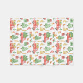  kerstpatroon fleece deken (Voorkant (Horizontaal))