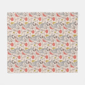 kerstpatroon fleece deken (Voorkant (Horizontaal))