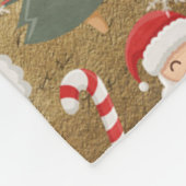  kerstpatroon fleece deken (Hoek)