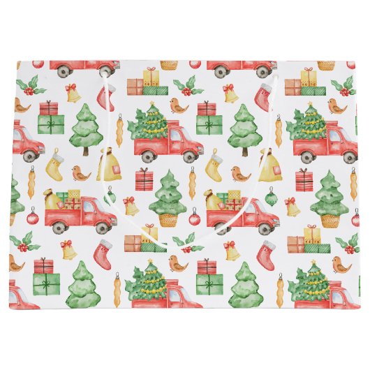  kerstpatroon groot cadeauzakje (Voorkant)