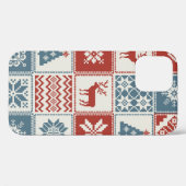 kerstpatroon in lappendeken. Traditioneel Case-Mate iPhone Case (Achterkant (horizontaal))