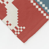 kerstpatroon in lappendeken. Traditioneel Fleece Deken (Hoek)