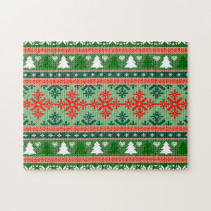 kerstpatroon legpuzzel