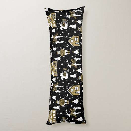 kerstpatroon lichaamskussen (Achterkant (Verticaal))