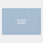 🎄 kerstpatroon met aangepaste tekst inpakpapier vel (Voorkant 3)