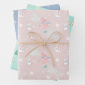 🎄 kerstpatroon met aangepaste tekst inpakpapier vel (In situ)