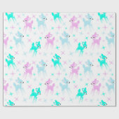  kerstpatroon met gebak-deer cadeaupapier (Vlak)