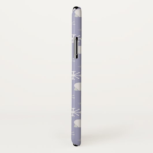 Kerstpatroon met polaire beren en sneeuwvlokken Case-Mate iPhone case (Achterkant / rechts)
