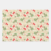 kerstpatroon met Retro Inpakpapier Vel (Voorkant)