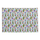 kerstpatroon met voedingskraker en sneeuwvlokken kussensloop (Achterkant-Rechts)