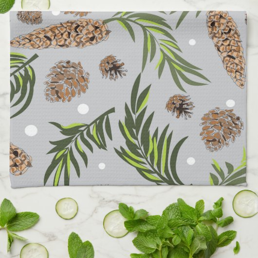 kerstpatroon, pijnsneeuw 10 theedoek (Gevouwen)