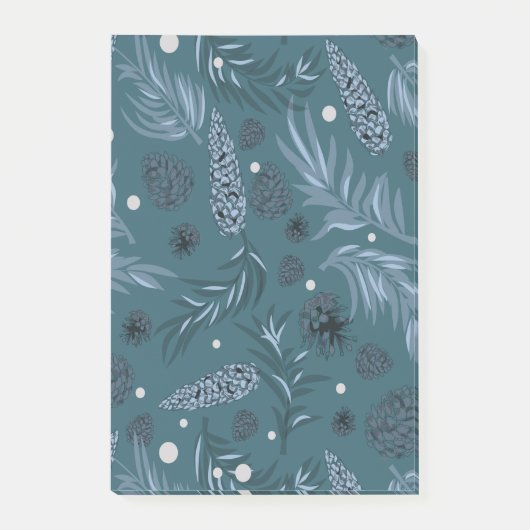 kerstpatroon, pijnsneeuw 12 post-it® notes (Voorkant)