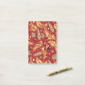 kerstpatroon, pijnsneeuw 3 post-it® notes (Op bureau)