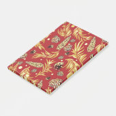 kerstpatroon, pijnsneeuw 3 post-it® notes (Schuin)