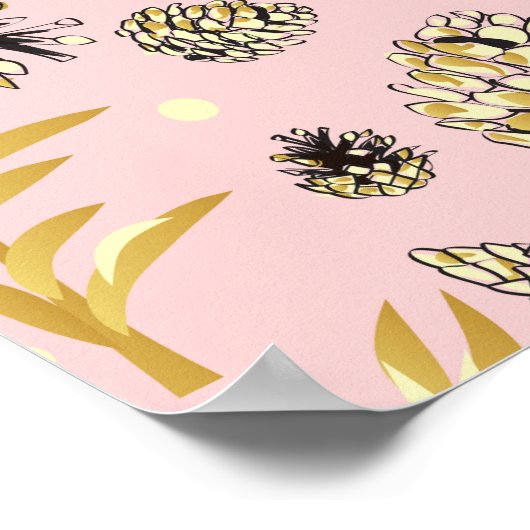 kerstpatroon, pijnsneeuw 4 poster (Hoek)