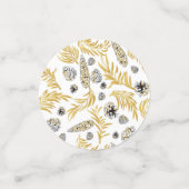 kerstpatroon, pijnsneeuw 5 confetti (Kleine voorkant)