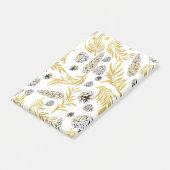 kerstpatroon, pijnsneeuw 5 post-it® notes (Schuin)